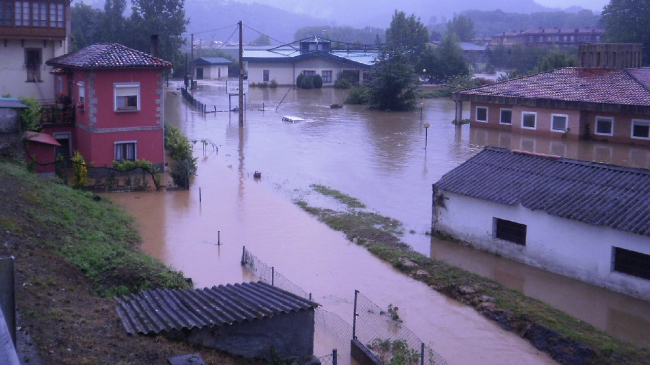 Llanura de inundación ocupada por construcciones