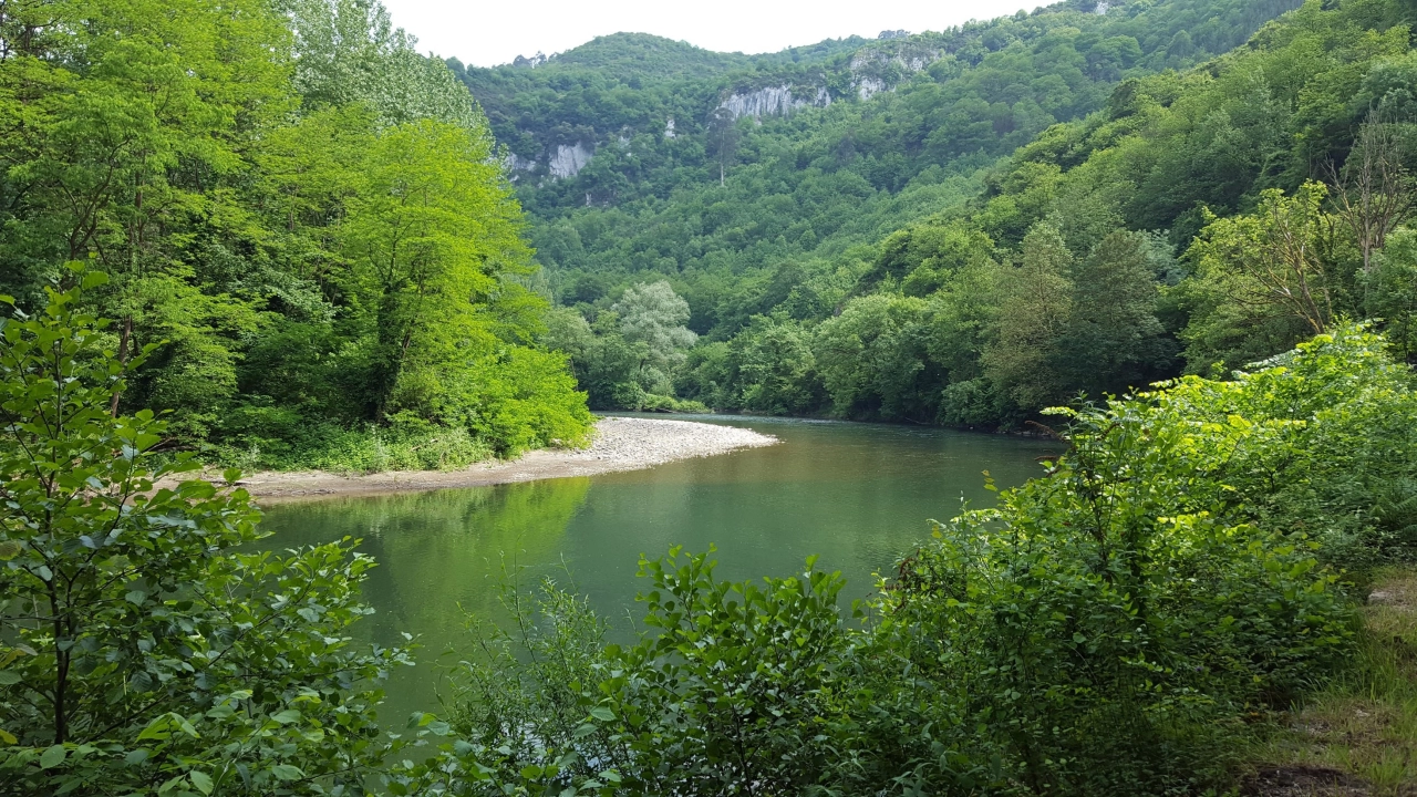 Río cantábrico en buen estado de conservación